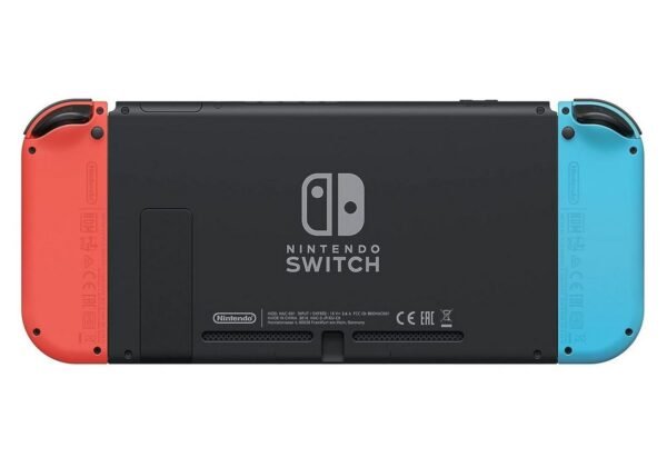 NINTENDO SWITCH OLED Modell Konsole schwarz neon-blau-rot Handheld Spielekonsole – Bild 5